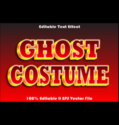 Ghost Costume Editable Text Effect