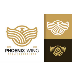 Phoenix Wing Modern Logo Icon