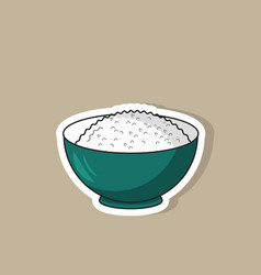 Rice On Bowl Sticker