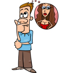 Man Think About Woman Cartoon