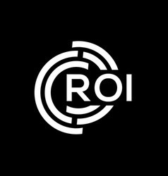 Roi Letter Logo Design Monogram Initials