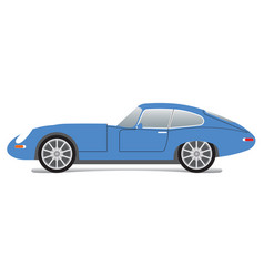 Old Classic Blue Sports Car