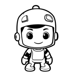 Cute Astronaut Boy Character Design Cute Cartoon