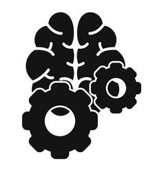 Brain Idea Gear Icon Simple Judgment