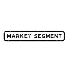 Grunge Black Market Segment Word Square Rubber