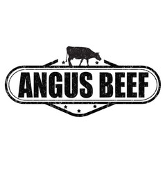 Angus beef grunge rubber stamp Royalty Free Vector Image