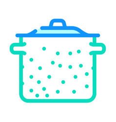 Metal Pot Cooking Color Icon