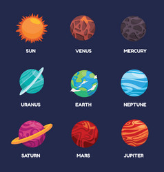 Planetary Object Collection Of Planet Sun Earth