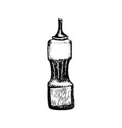 Hand Drawn Of Bbq Sauce Bottle