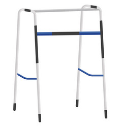 Blue Medical Walker On A White Background