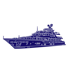 Fancy Cruise Ship Cut-out