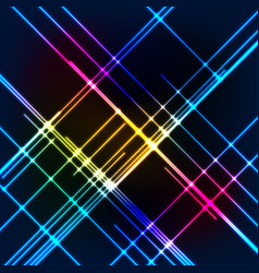 Colorful Laser Neon Lines Technology Abstract