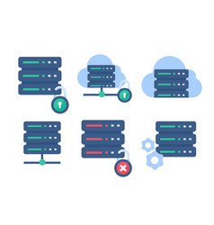 Data Center Servers Connecting To Big Data On The