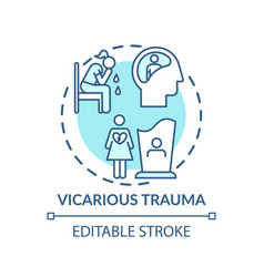 Vicarious Trauma Concept Icon