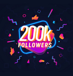 200k Followers Celebration In Social Media