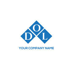 Dol Letter Logo Design On White Background