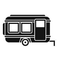 Camper Trailer Icon Simple Auto Bus