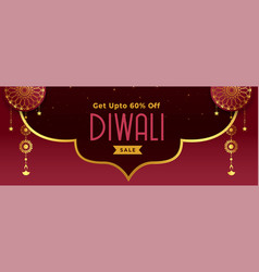 Decorative Shubh Diwali Sale And Offer Banner