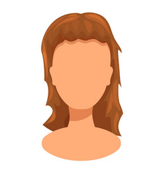 Woman Character Presenting Long Brown Hair Style