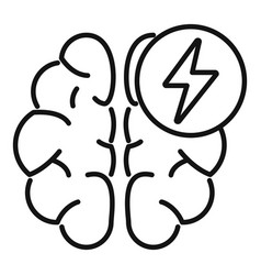 Storm Thinking Idea Icon Outline Head