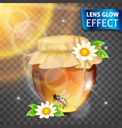 Lens Glow Effect Honey Honey Bank Flowers Bee