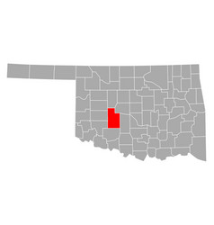 Map Caddo In Oklahoma