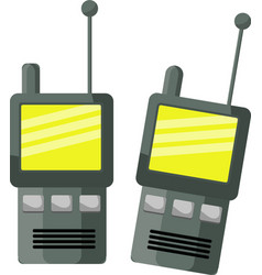 Military Walkie Talkies On A White Background