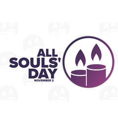 All Souls Day November 2 Holiday Concept