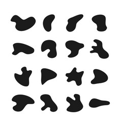 Black Liquid Blob Shapes