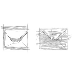 Email Message Post Letter Send Sketch