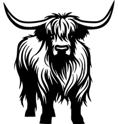 Highland Cow - Minimalist And Simple Silhouette