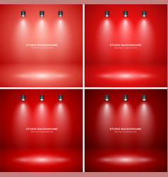 Empty Red Studio Abstract Backgrounds