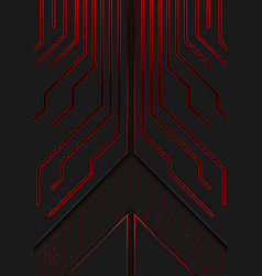 Black And Red Abstract Technology Background