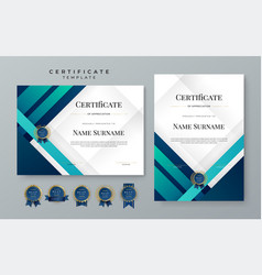 Blue Gradient Modern Certificate Template