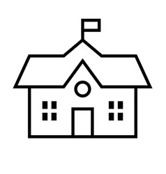 Simple School Icon Or Education