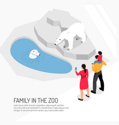 Family In Zoo Isometric