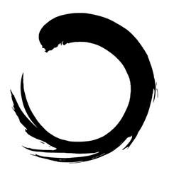 Zen Enso Japanese Art Circle Brush Stroke