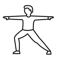 Morning Active Exercise Icon Outline Gym