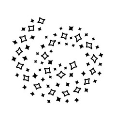 Cute Hand Drawn Spiral Stars Cloud Clipart