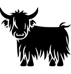 Highland Cow - Black And White