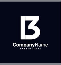 Letter B And Three Logo Design