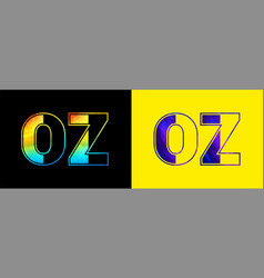 Letter Oz Logo Design Template Creative Modern