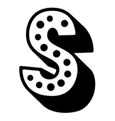 3d Dotted Letter S Stroke