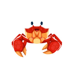 Cartoon Sea Crab Character Marine Animal