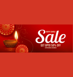 Hindu Traditional Shubh Diwali Sale Banner