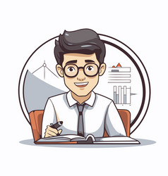 Businessman Cartoon Icon Management Corporate