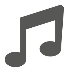 Flat Musical Note Icon