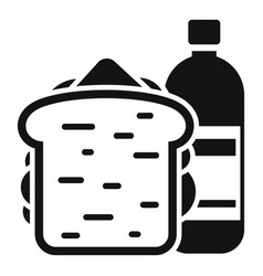 Home School Lunch Icon Simple Dinner Food