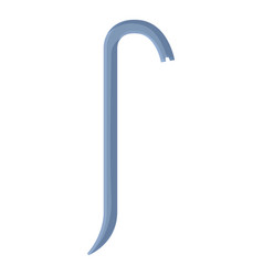 Claw Crowbar Icon Cartoon Crime Tool