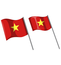 Vietnam Flag With Pole